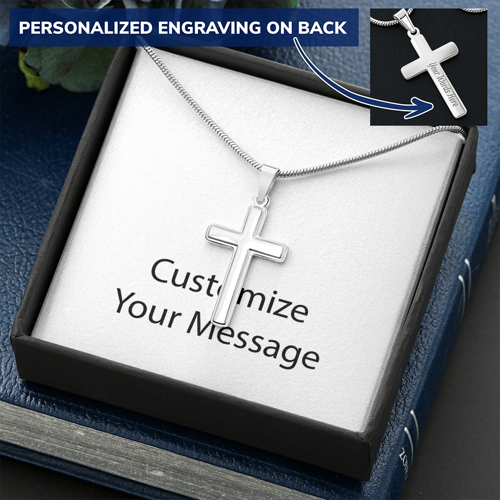 Cross Necklace Snake Chain 1