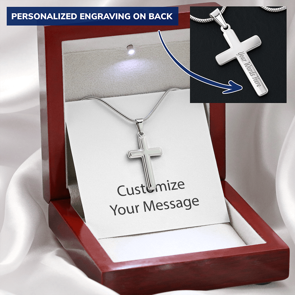 Cross Necklace Snake Chain 2