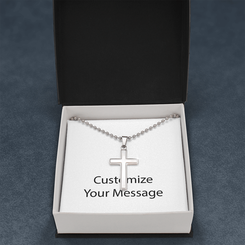 Cross Necklace Ball Chain 1