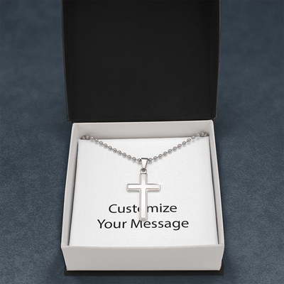 Cross Necklace Ball Chain 1