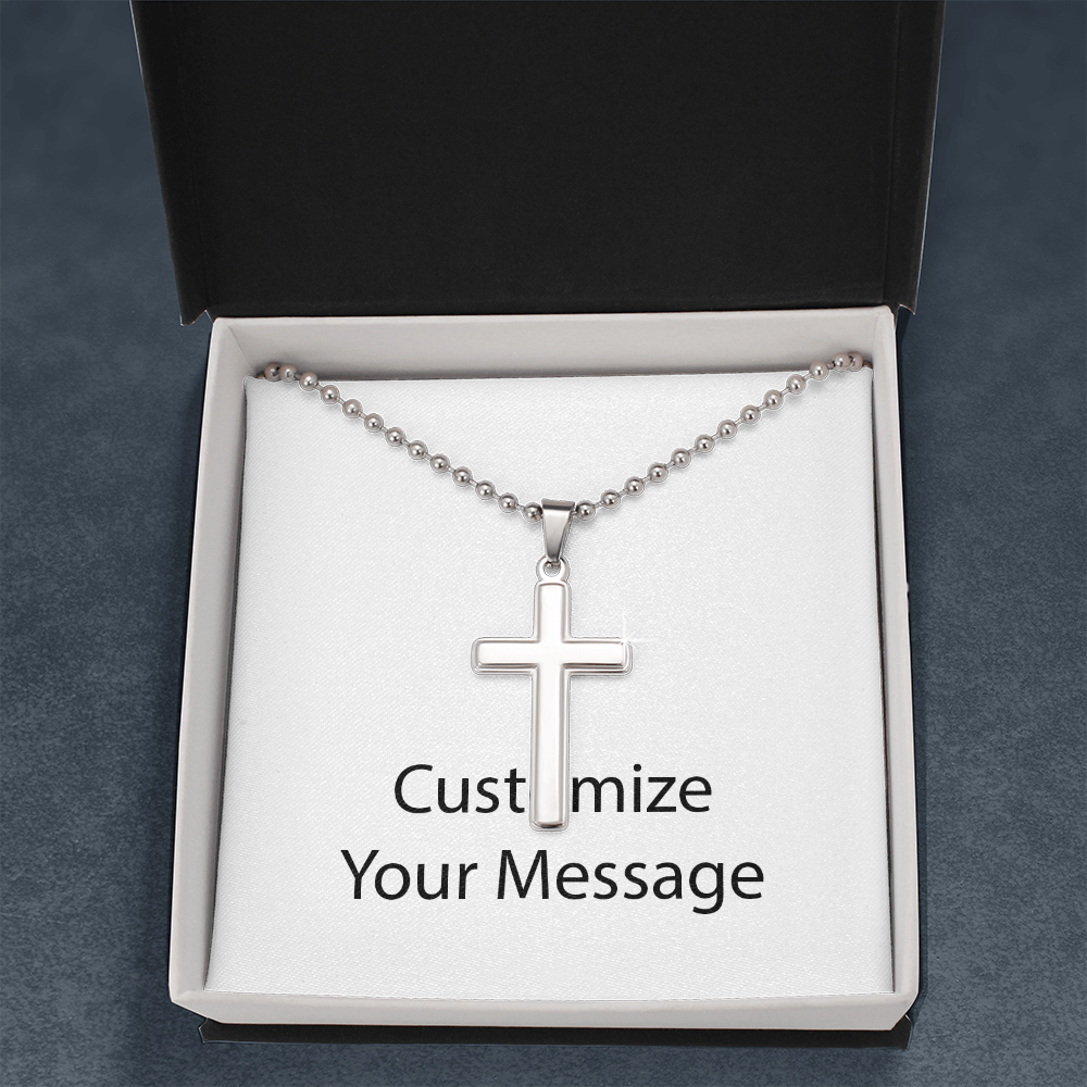 Cross Necklace Ball Chain 1