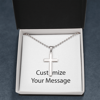 Cross Necklace Ball Chain 1