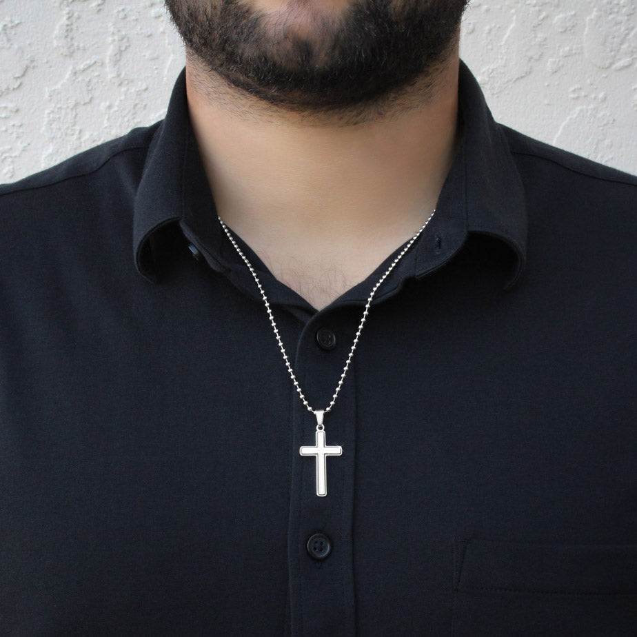 Cross Necklace Ball Chain 1