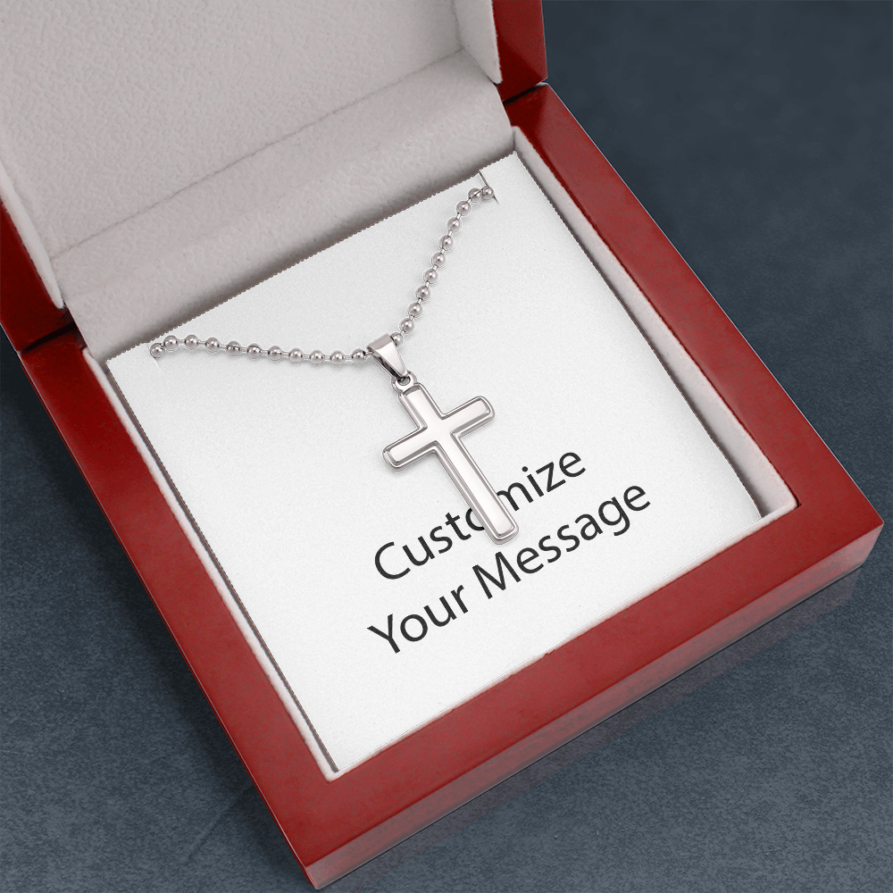 Cross Necklace Ball Chain 1