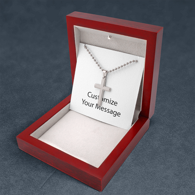 Cross Necklace Ball Chain 1