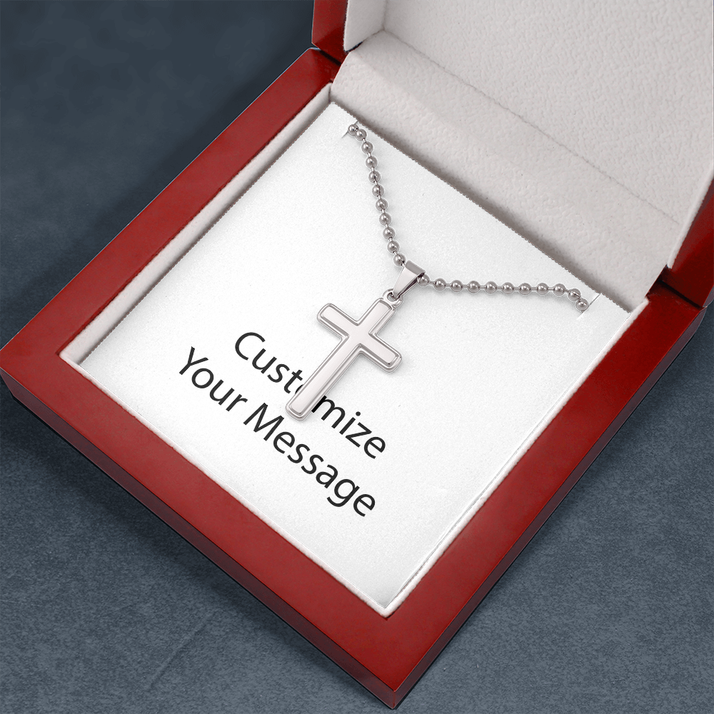 Cross Necklace Ball Chain 1